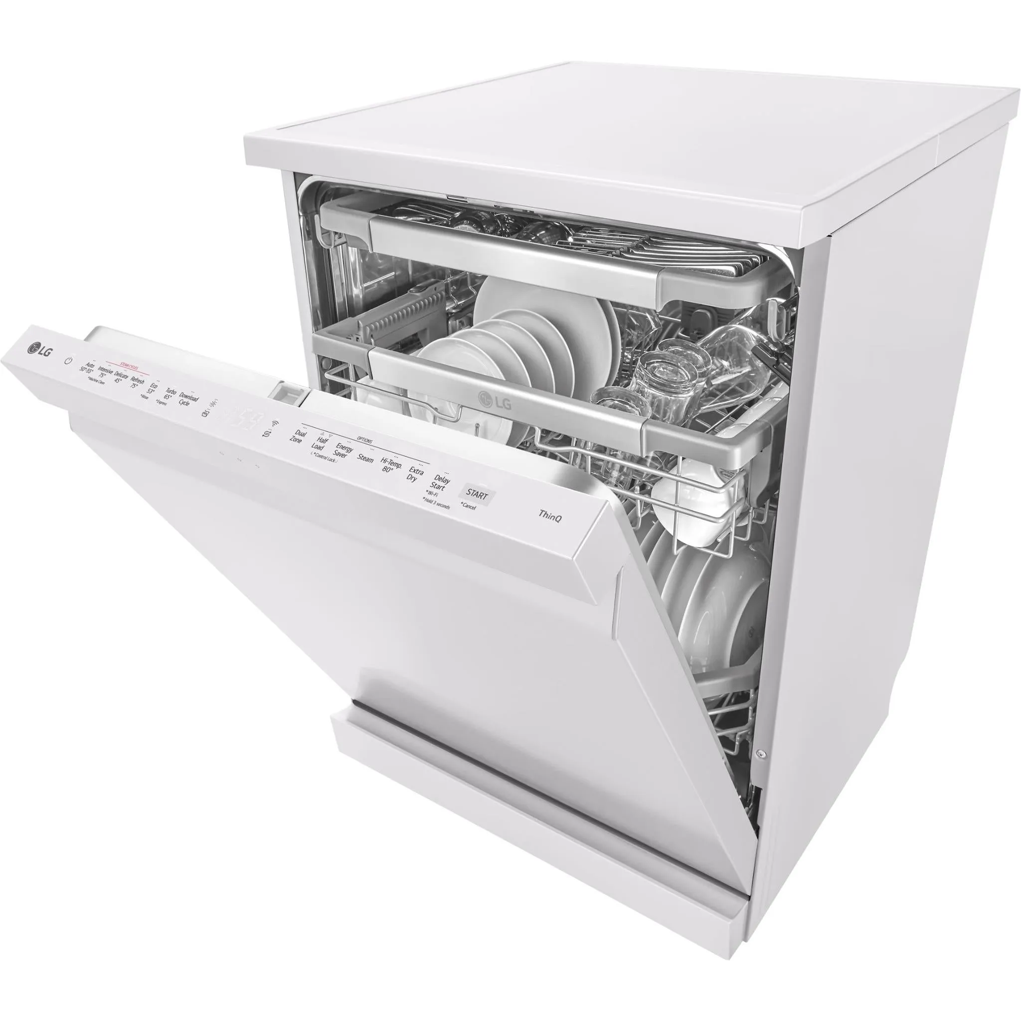 LG XDA3A25MW 15 Place QuadWash® Freestanding Dishwasher (Matte White)