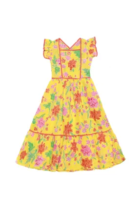 Lilas Dress Lemon Floral