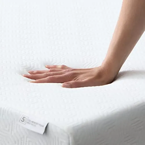 Linenspa 5 Inch Gel Memory Foam Mattress Twin XL, Firm Mattress, Low Profile Bed Twin XL 5 Inch Mattress