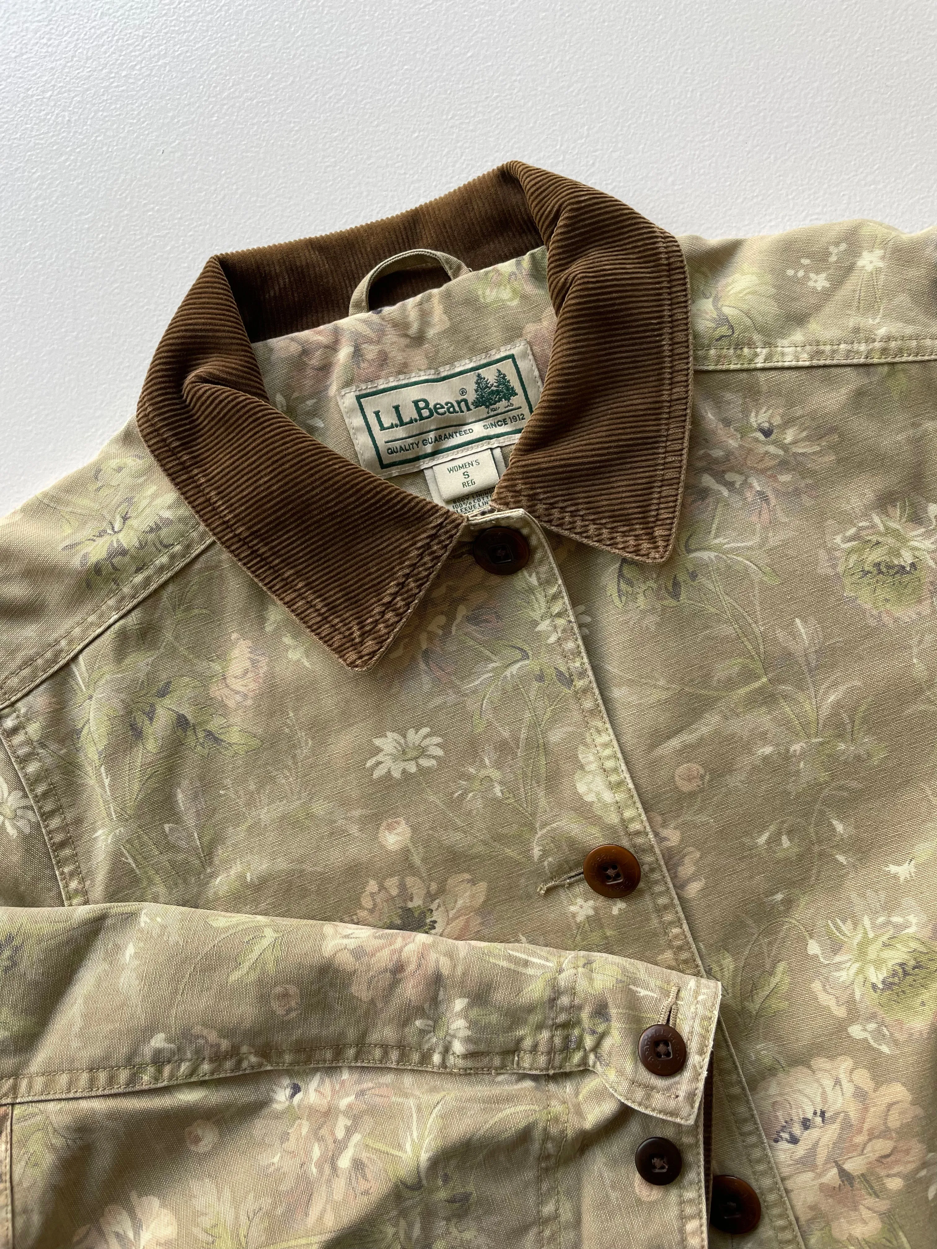 L.L. Bean Floral Barn Jacket