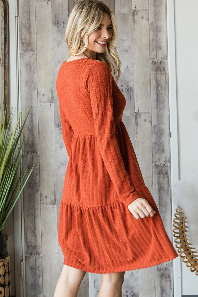 Long Sleeve Knit Dress