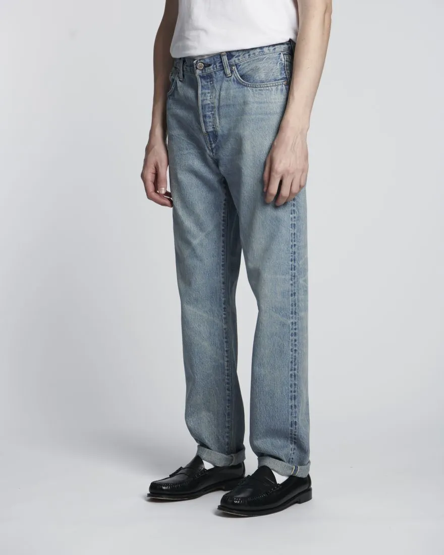 LOOSE STRAIGHT JEANS / EDWIN / BLUE LIGHT USED