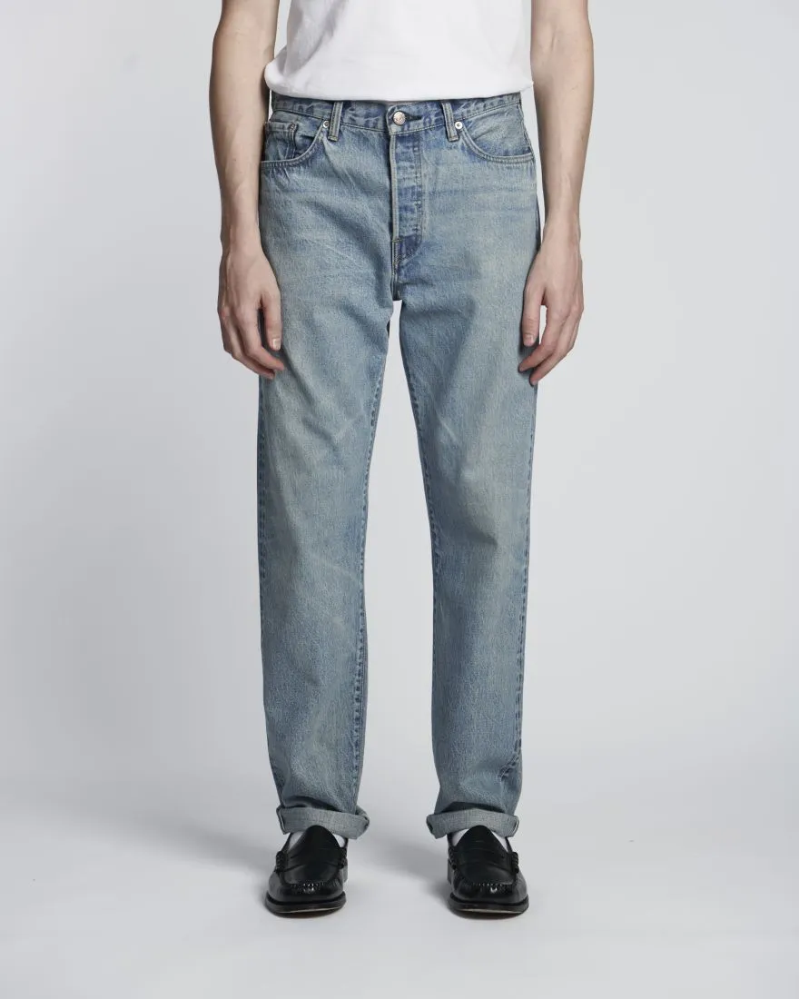 LOOSE STRAIGHT JEANS / EDWIN / BLUE LIGHT USED