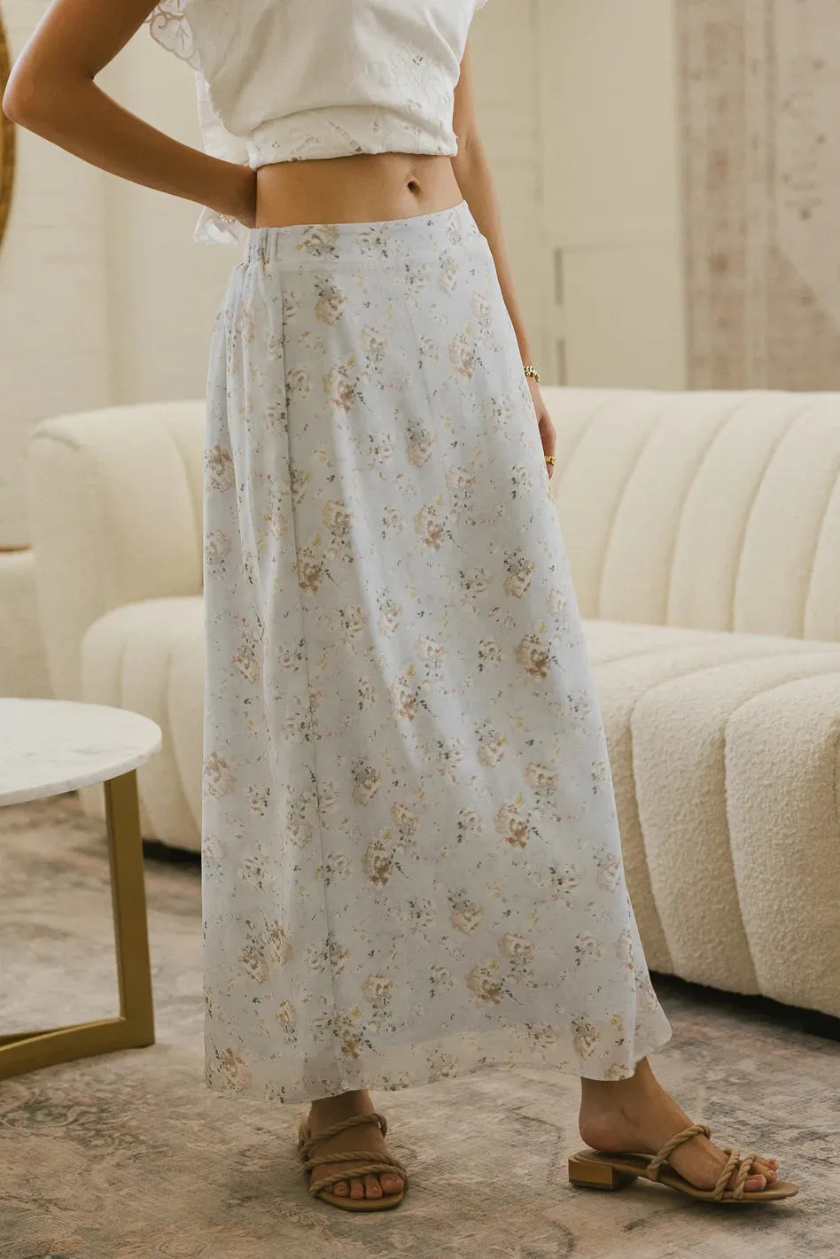 Luz Floral Maxi Skirt