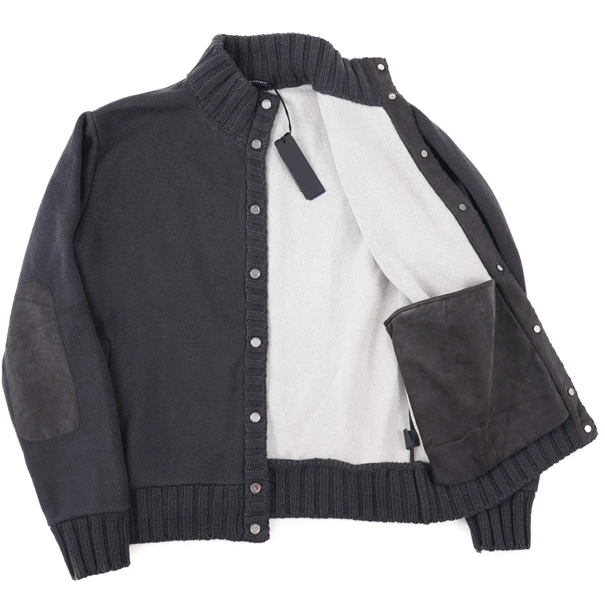 Manrico Knit Cashmere Bomber Jacket