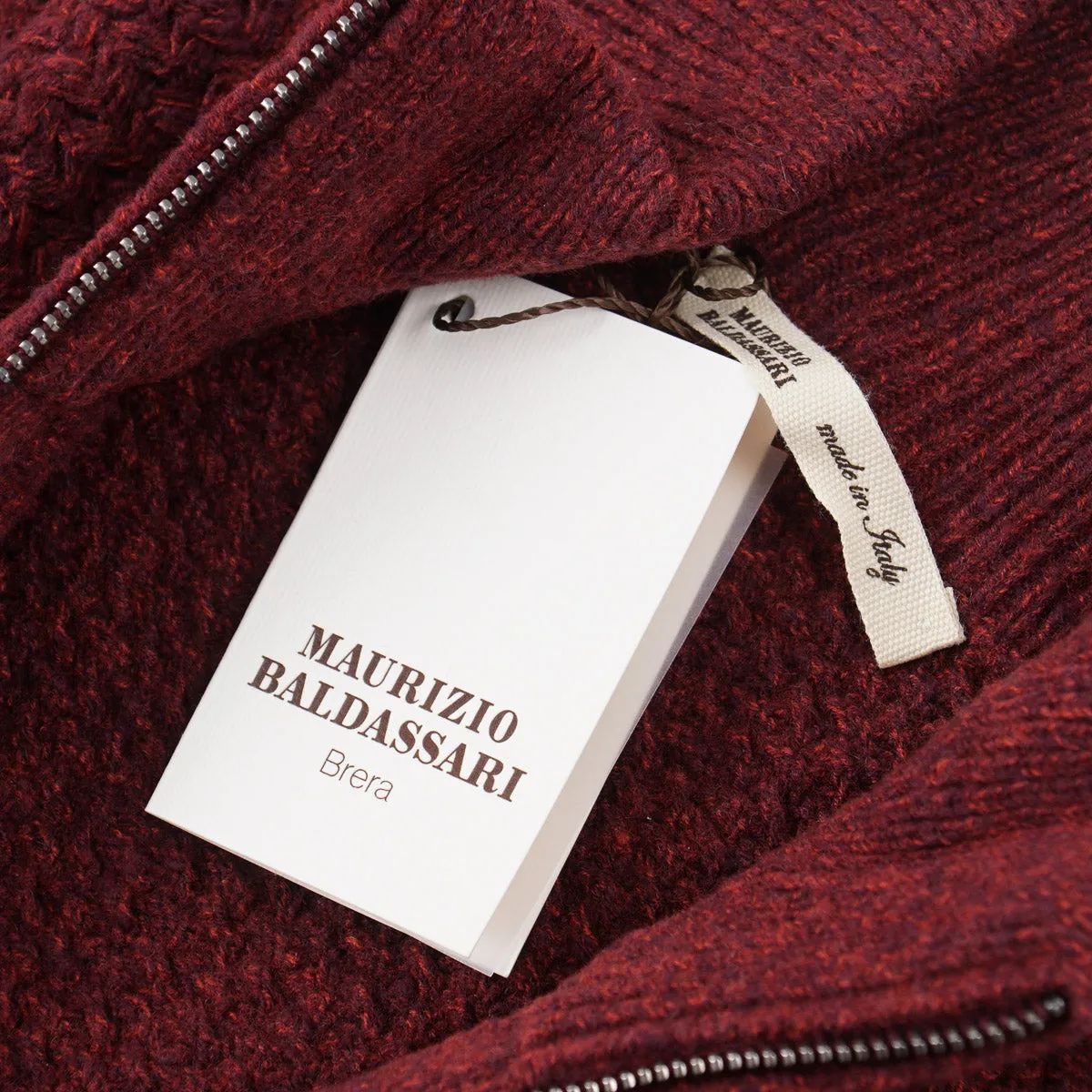 Maurizio Baldassari Full-Zip Cardigan Sweater