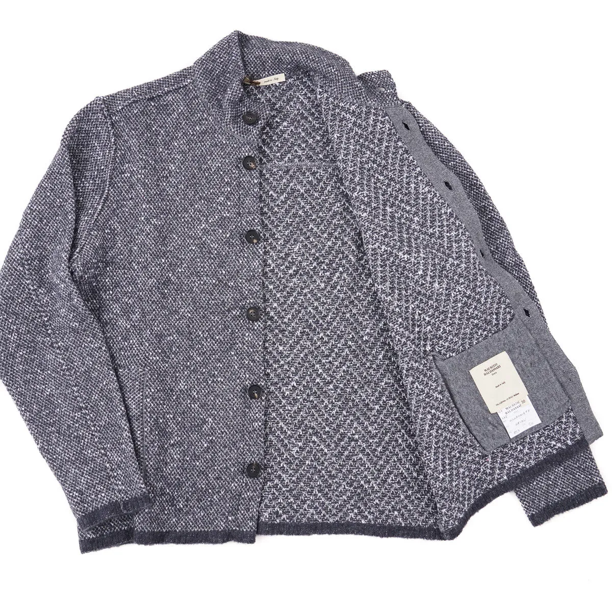 Maurizio Baldassari Piquet Knit Sweater-Jacket