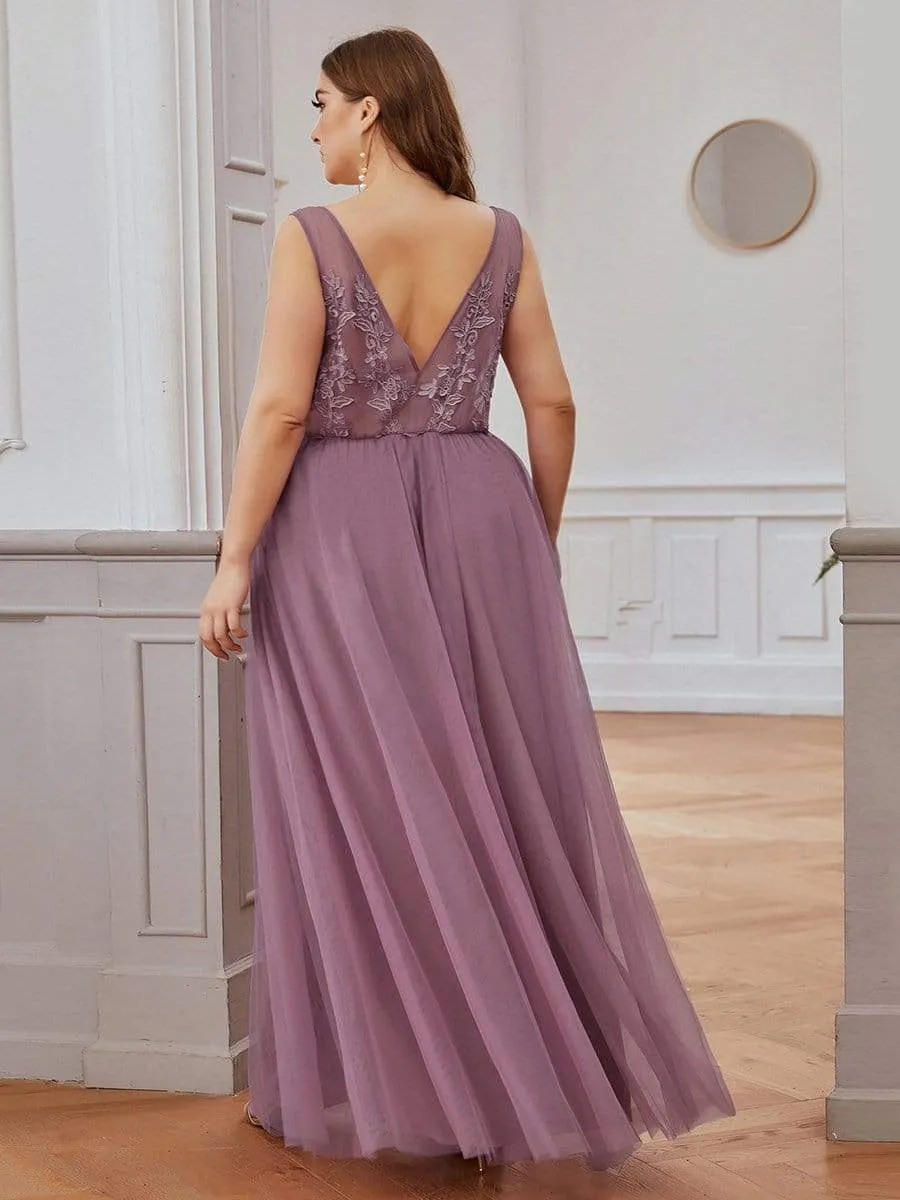 Maxi Long Elegant Ethereal Tulle Prom Dress