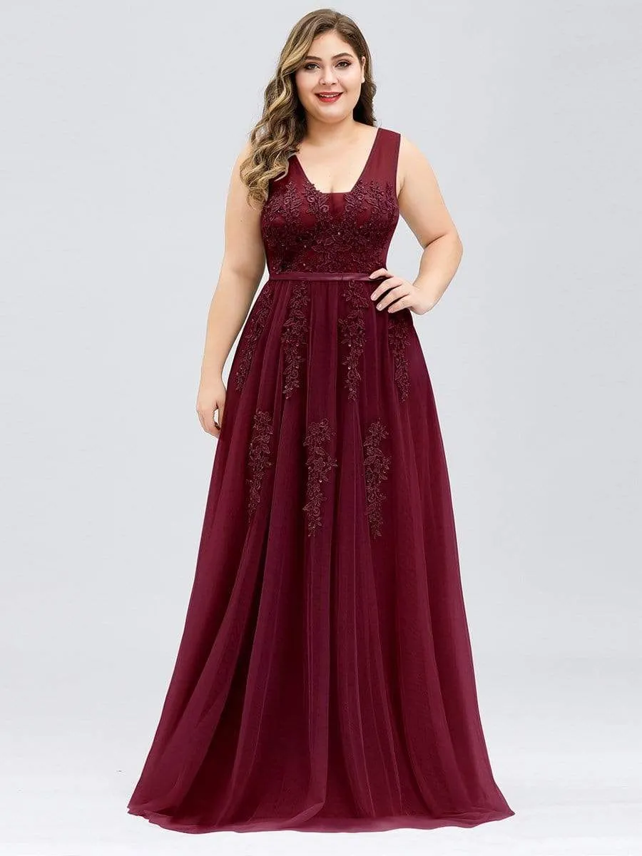 Maxi Long Elegant Ethereal Tulle Prom Dress