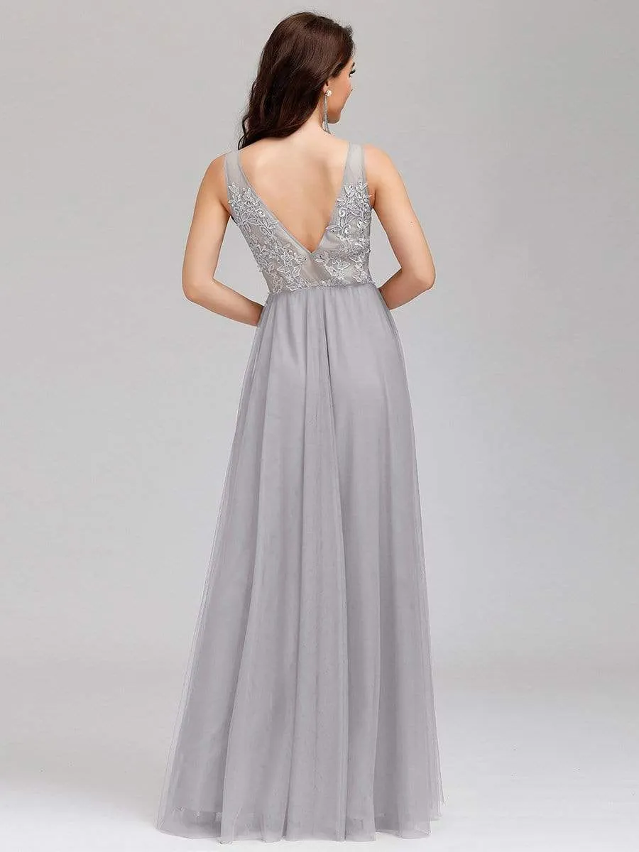 Maxi Long Elegant Ethereal Tulle Prom Dress