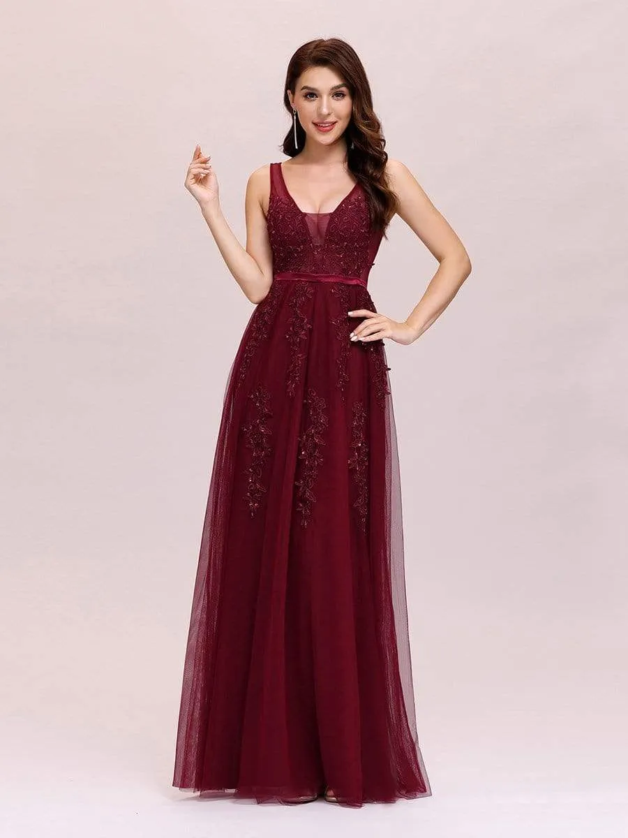 Maxi Long Elegant Ethereal Tulle Prom Dress