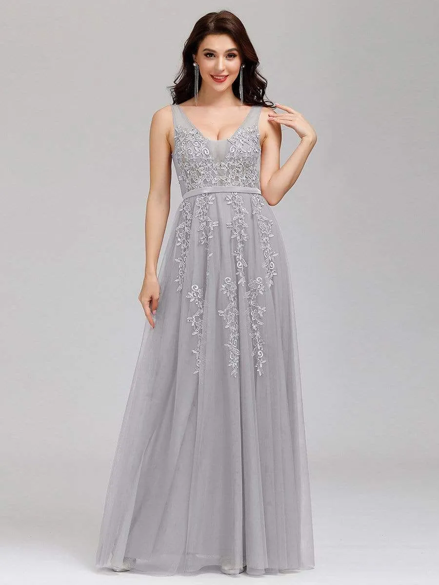 Maxi Long Elegant Ethereal Tulle Prom Dress