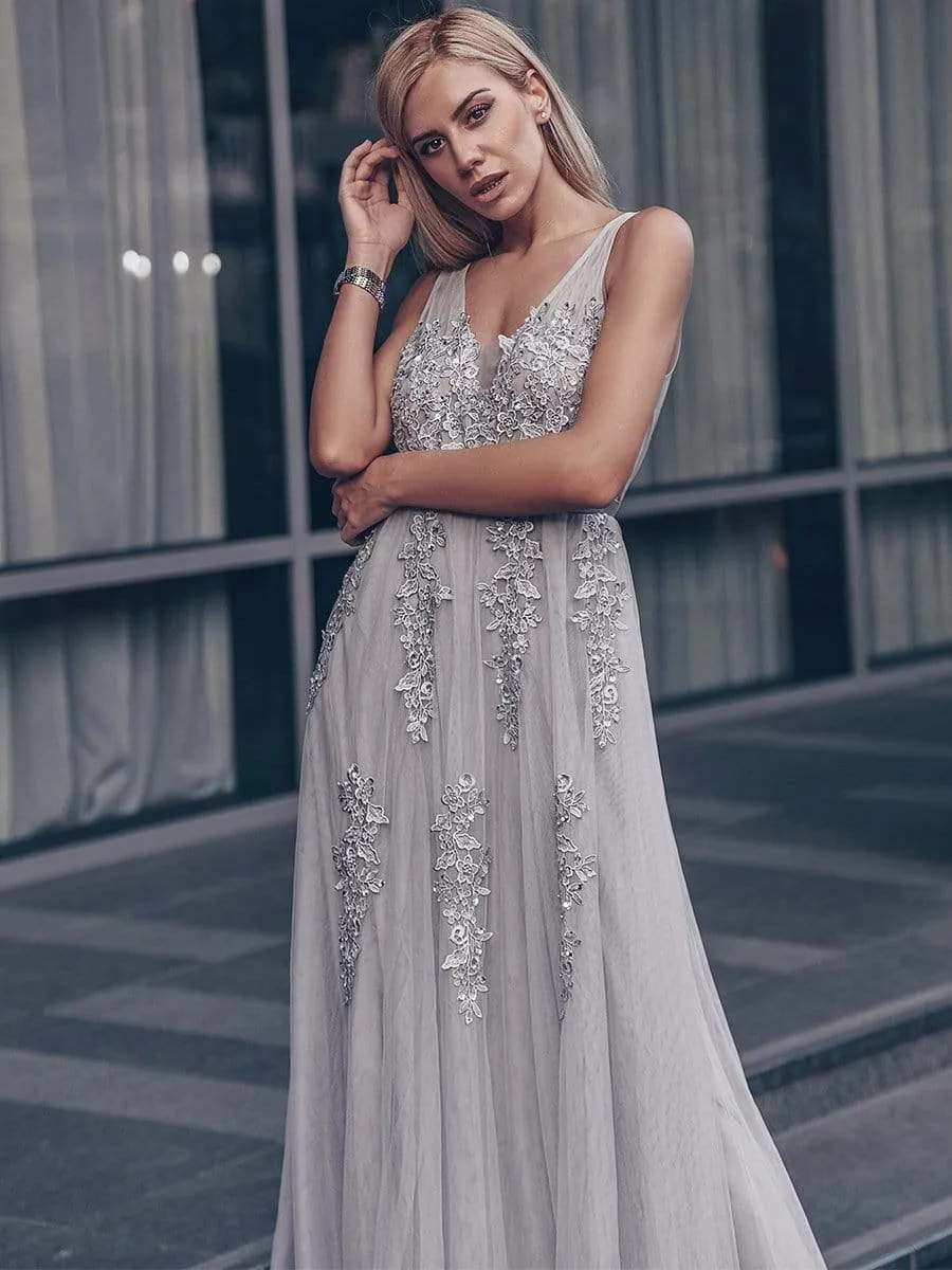 Maxi Long Elegant Ethereal Tulle Prom Dress