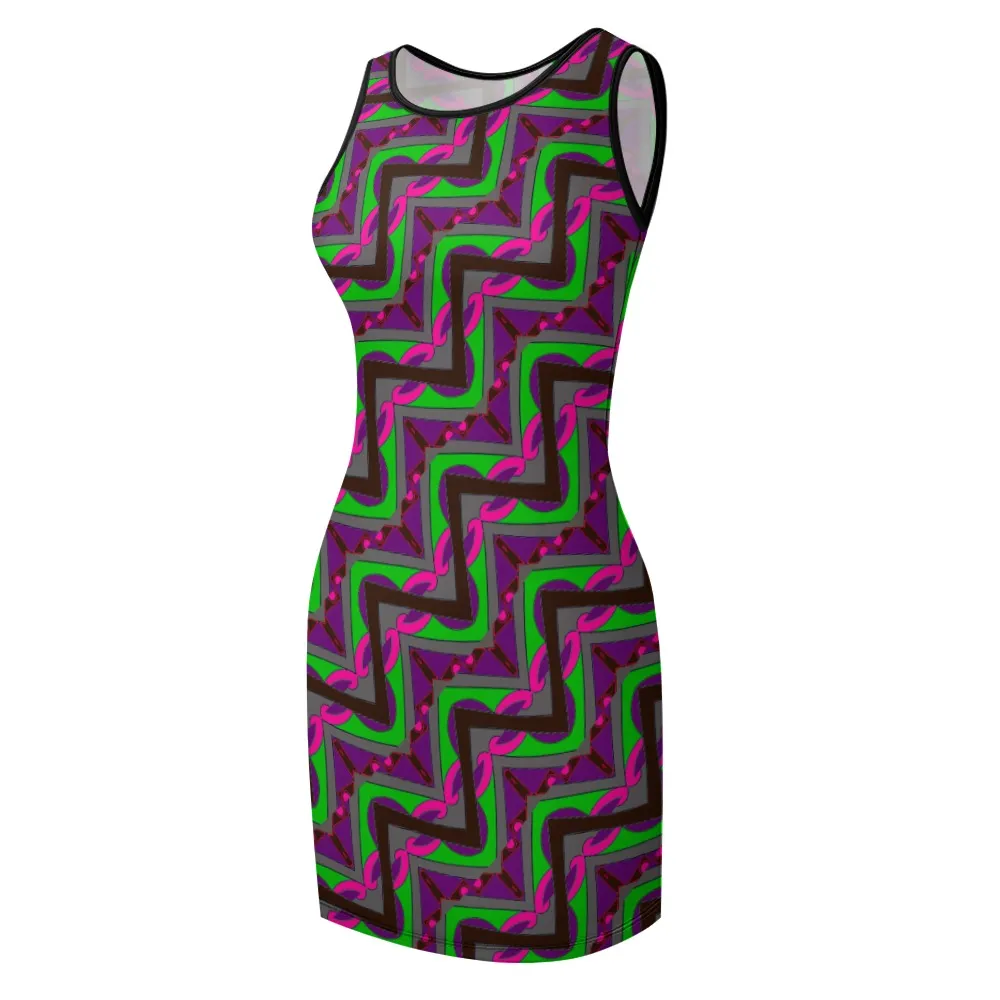 Maze Temperament Slim Fit Sleeveless Tank Dress