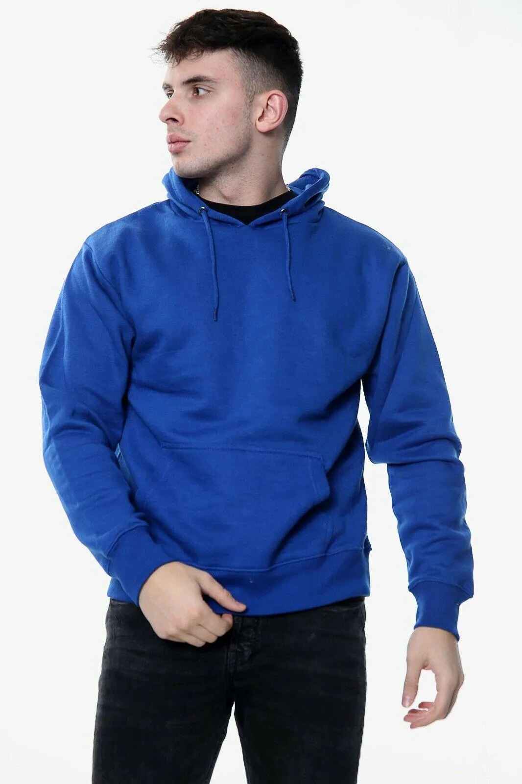 Mens Plain Pullover Hoodie