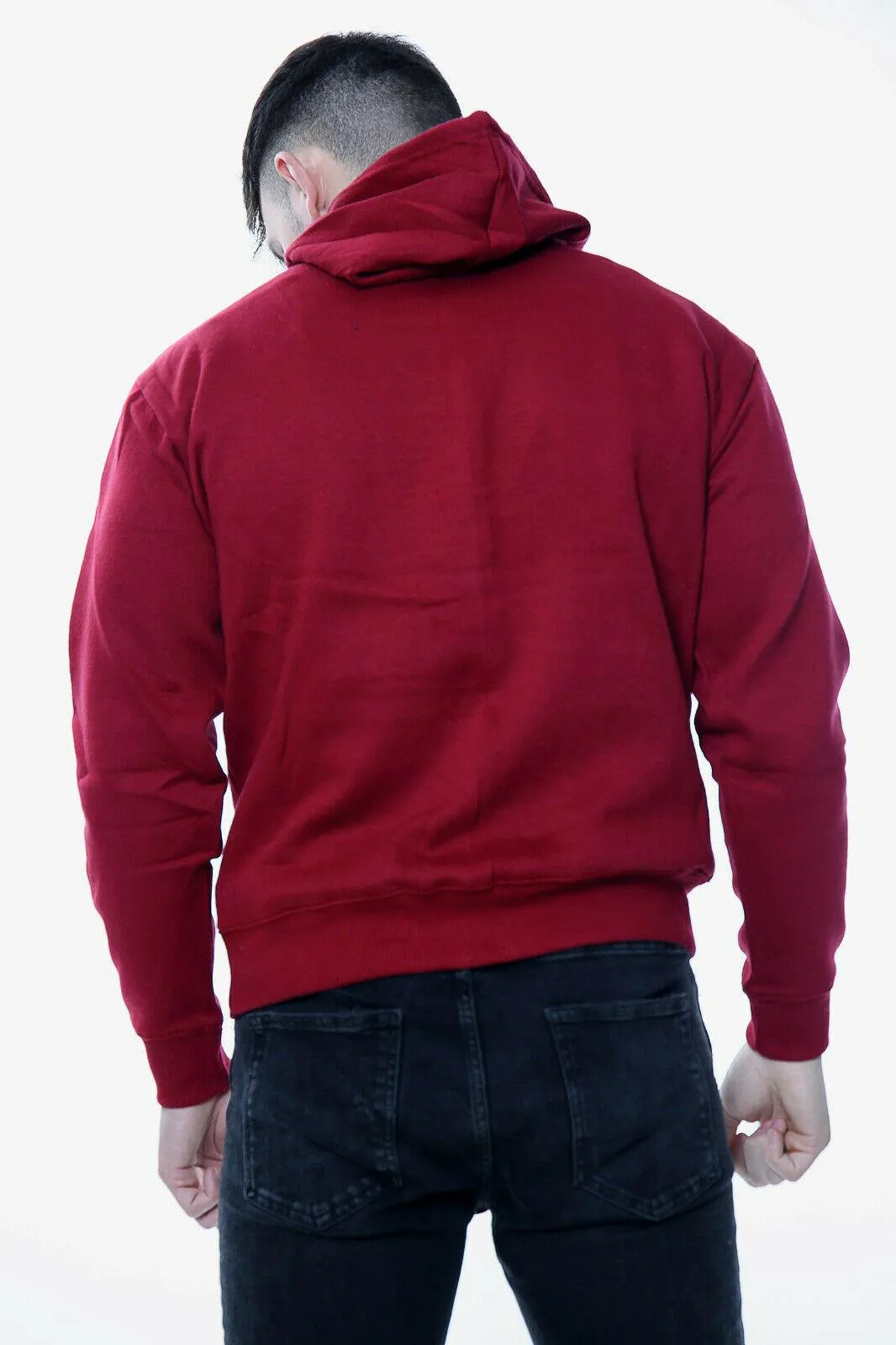 Mens Plain Pullover Hoodie