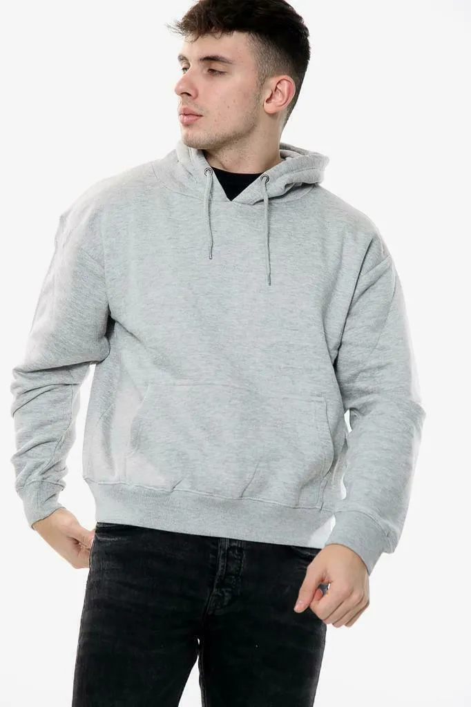 Mens Plain Pullover Hoodie