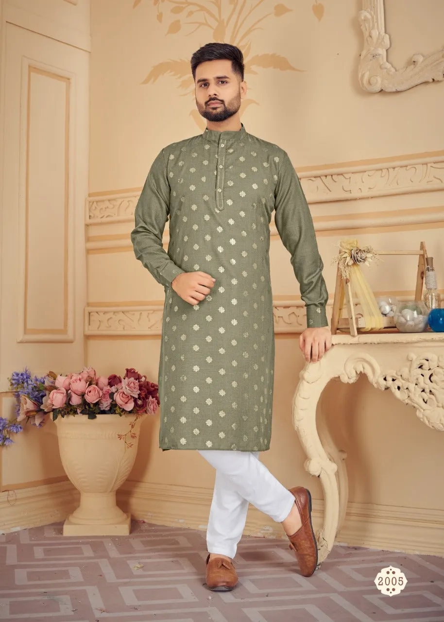 Men's Traditional Pure Cotton Kurta with Pajama set