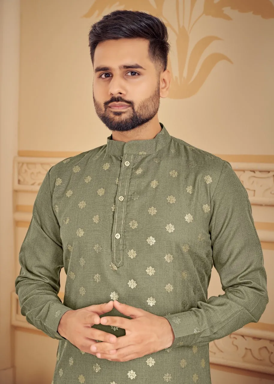 Men's Traditional Pure Cotton Kurta with Pajama set