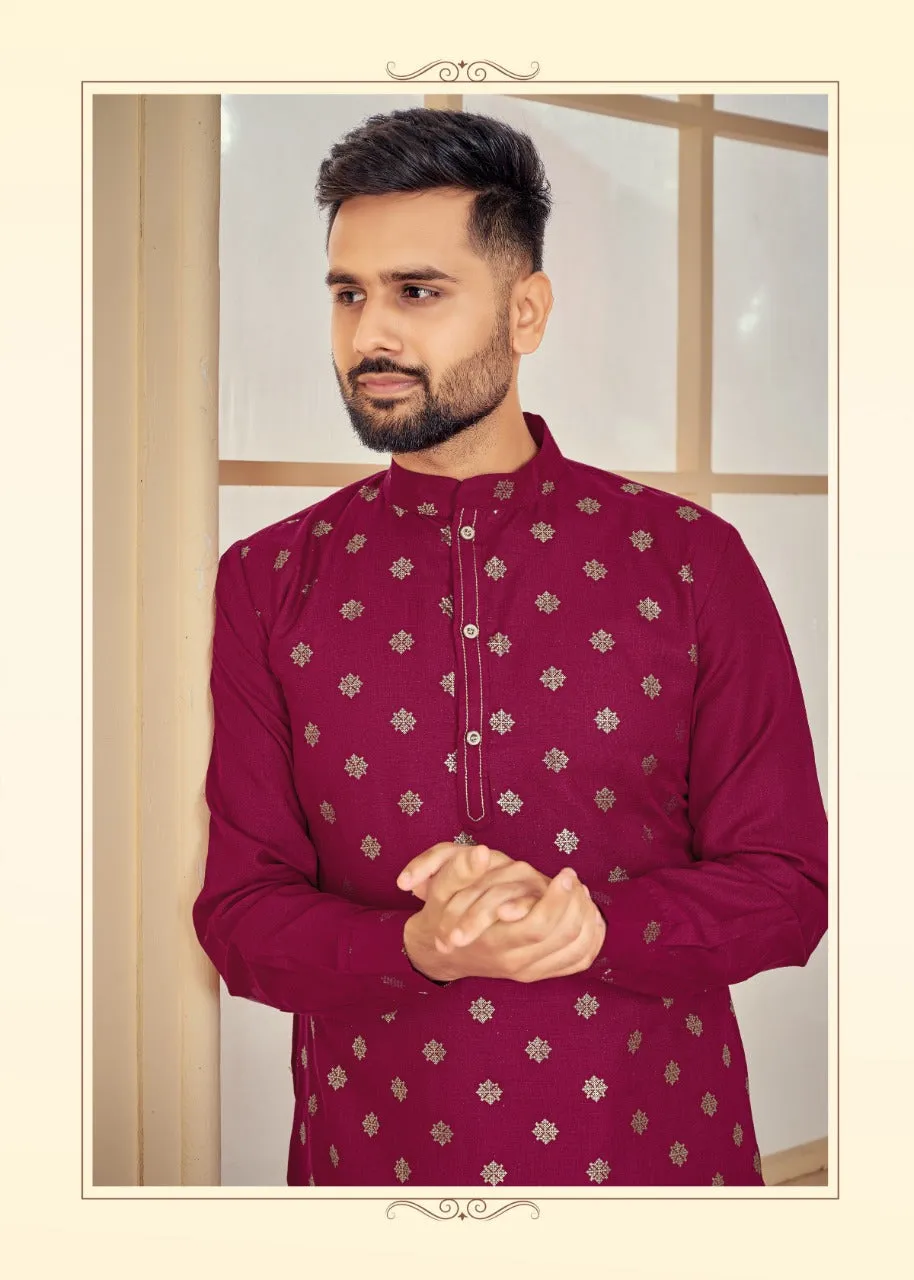 Men's Traditional Pure Cotton Kurta with Pajama set