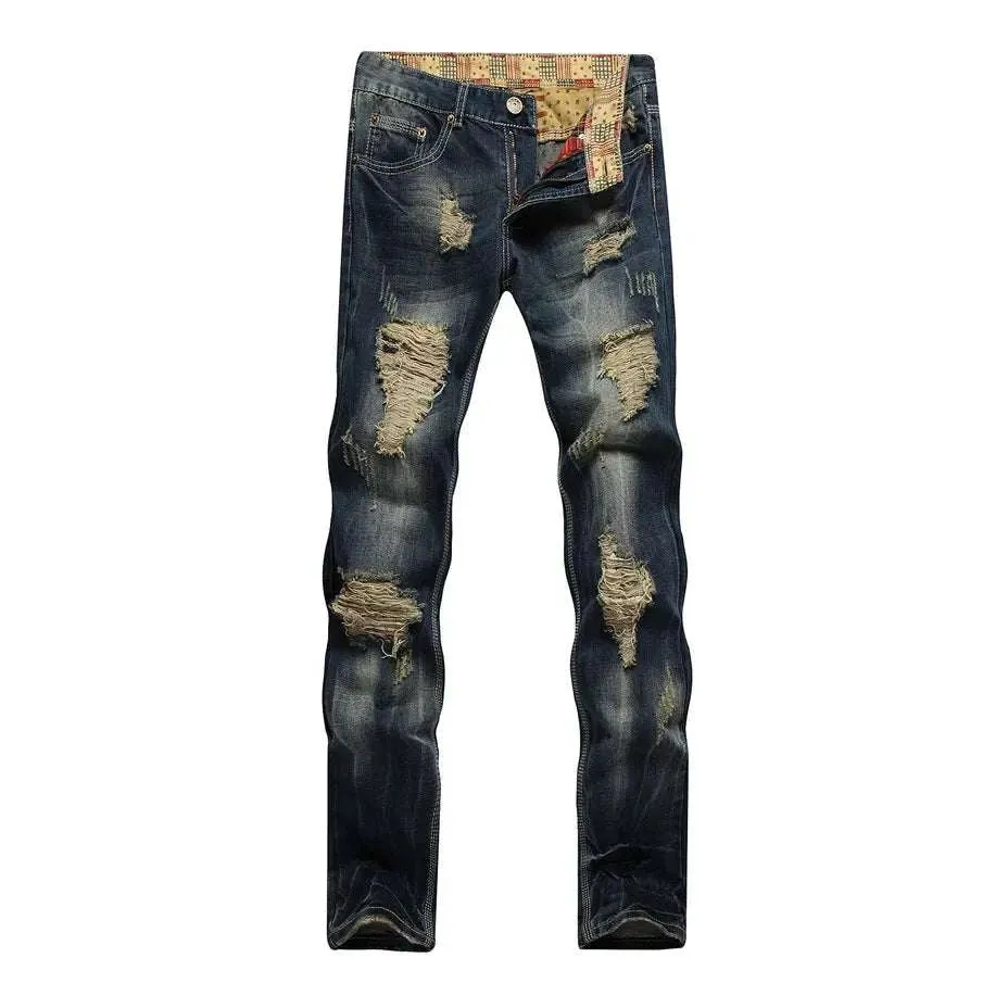 Men's Vintage Ripped Jeans