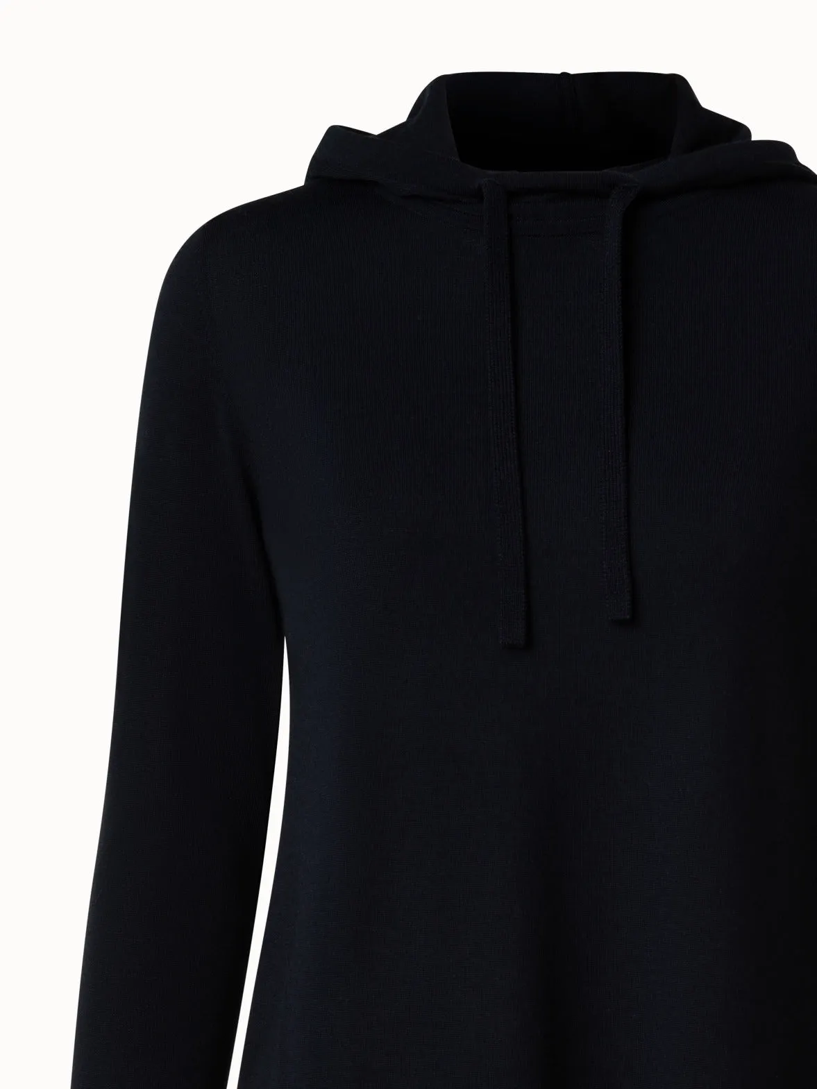 Merino Wool Knit Hoodie