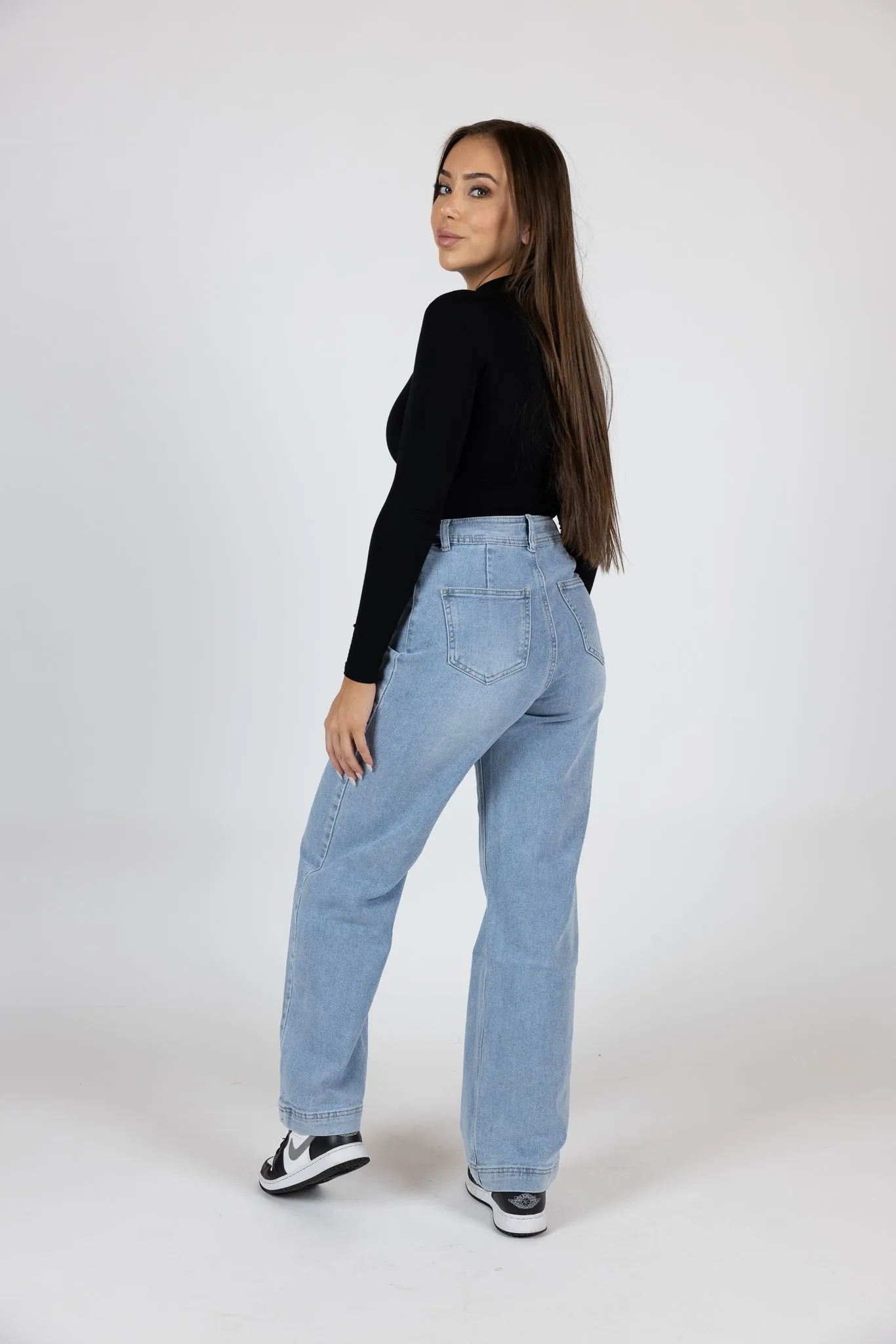 Mika High Rise Straight Leg Jeans