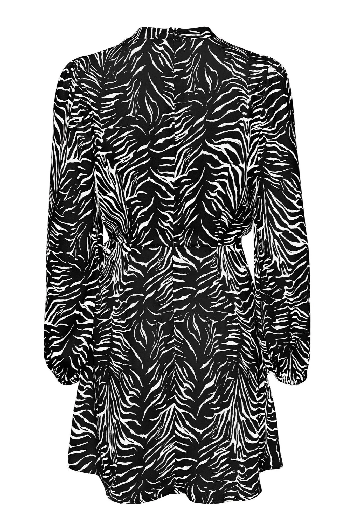 Mille Wrap Dress - Black Vibrant Zebra