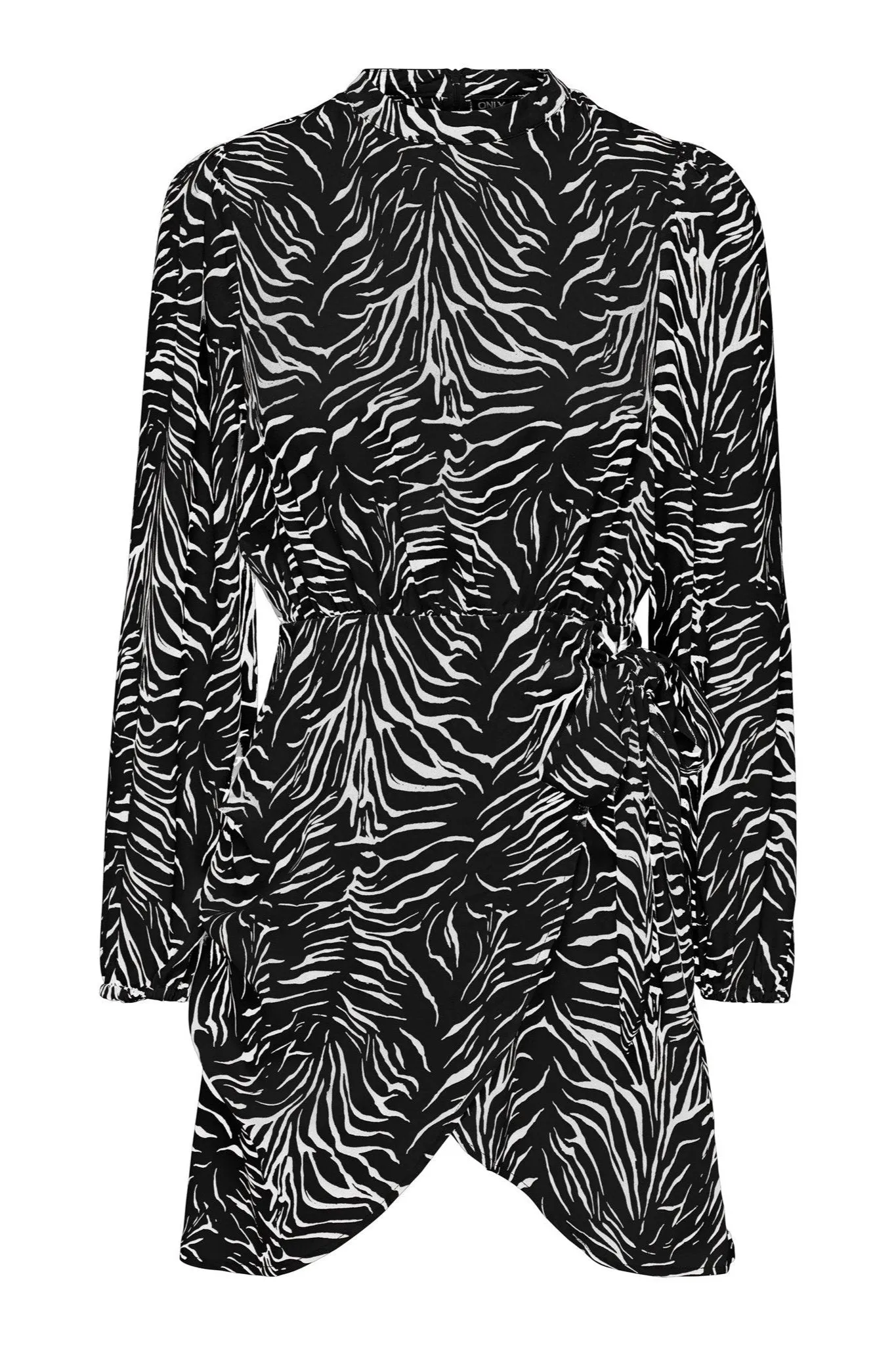 Mille Wrap Dress - Black Vibrant Zebra