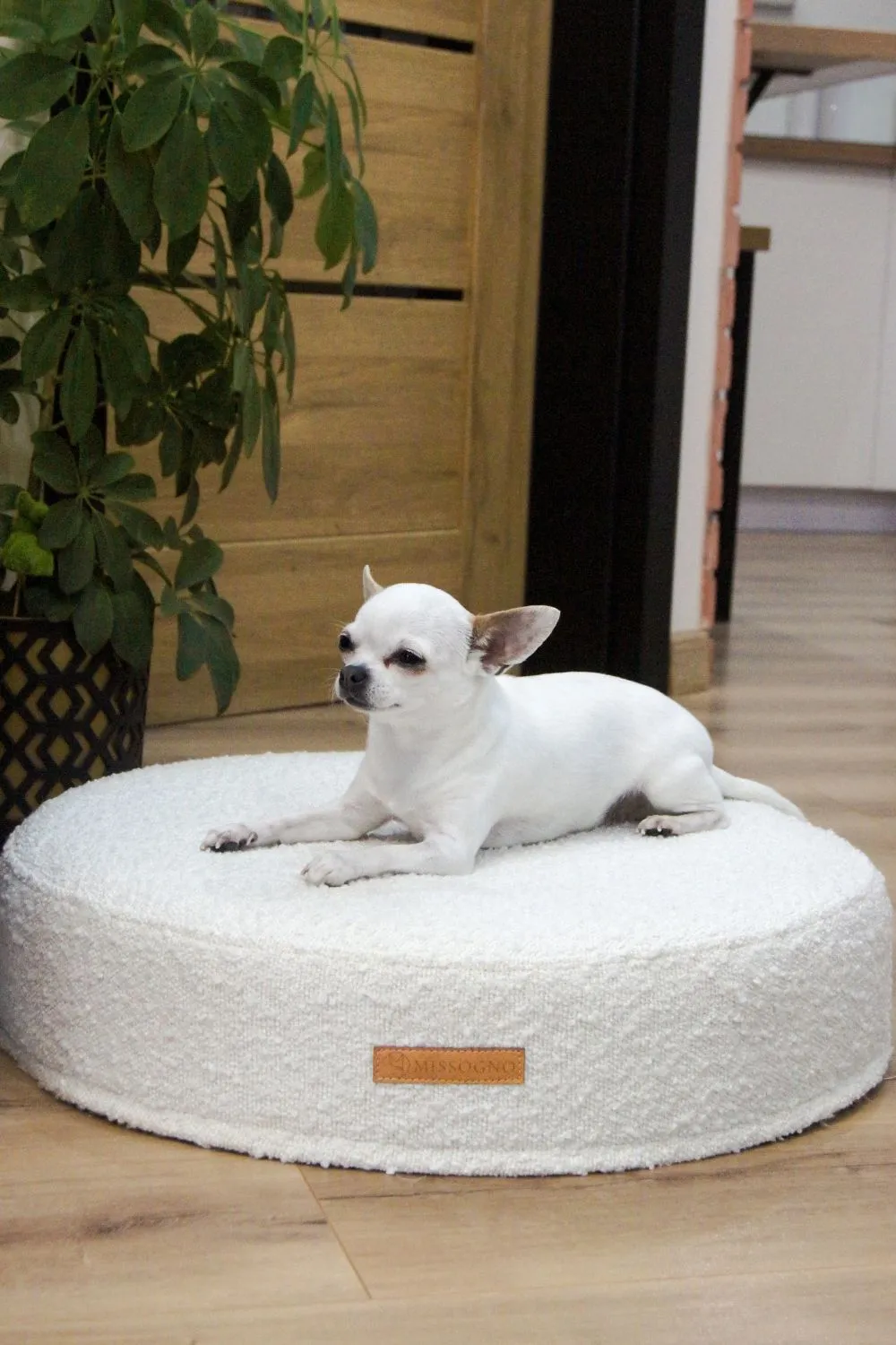 MISSOGNO Prestige Boucle Round Pet Bed