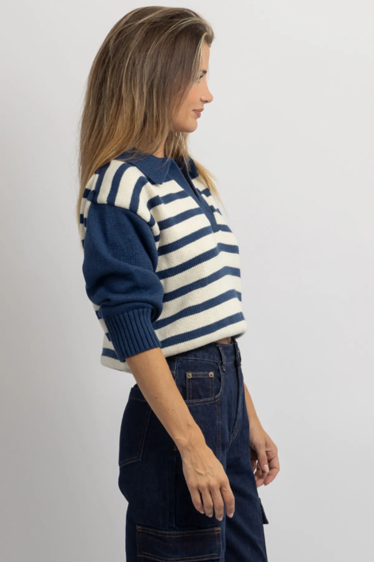 MOONLIGHT OCEAN STRIPED SWEATER