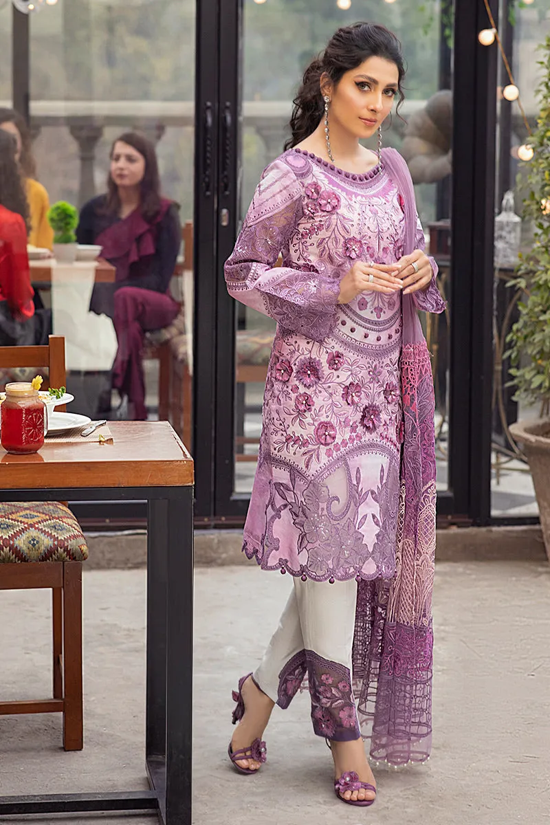 Mushq Luxury Lawn Collection '21 – Mauve Orchid