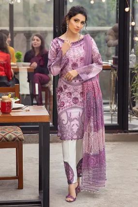 Mushq Luxury Lawn Collection '21 – Mauve Orchid