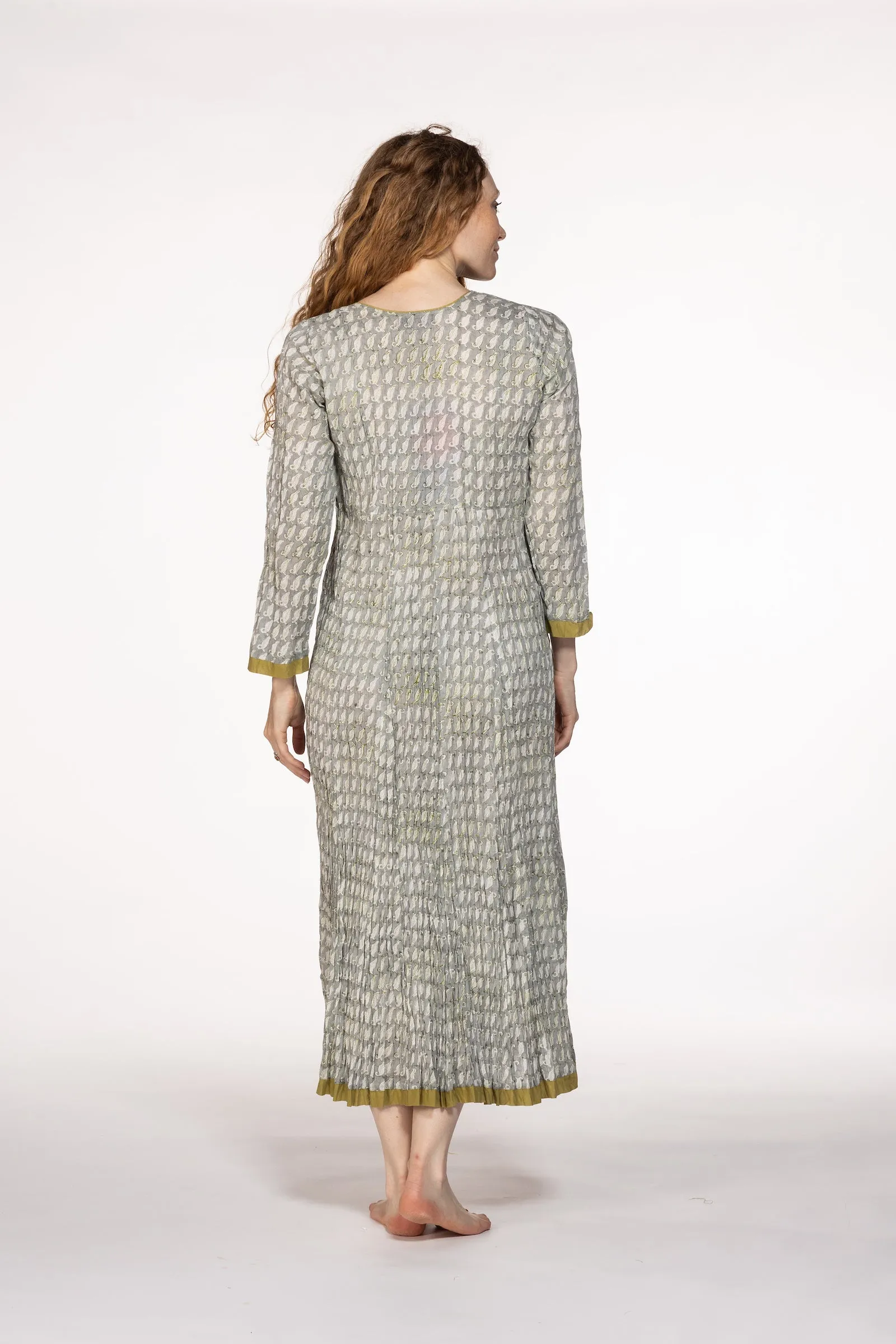 New Anju Panel Dress Hand Block Printed in Pure Cotton  SS24