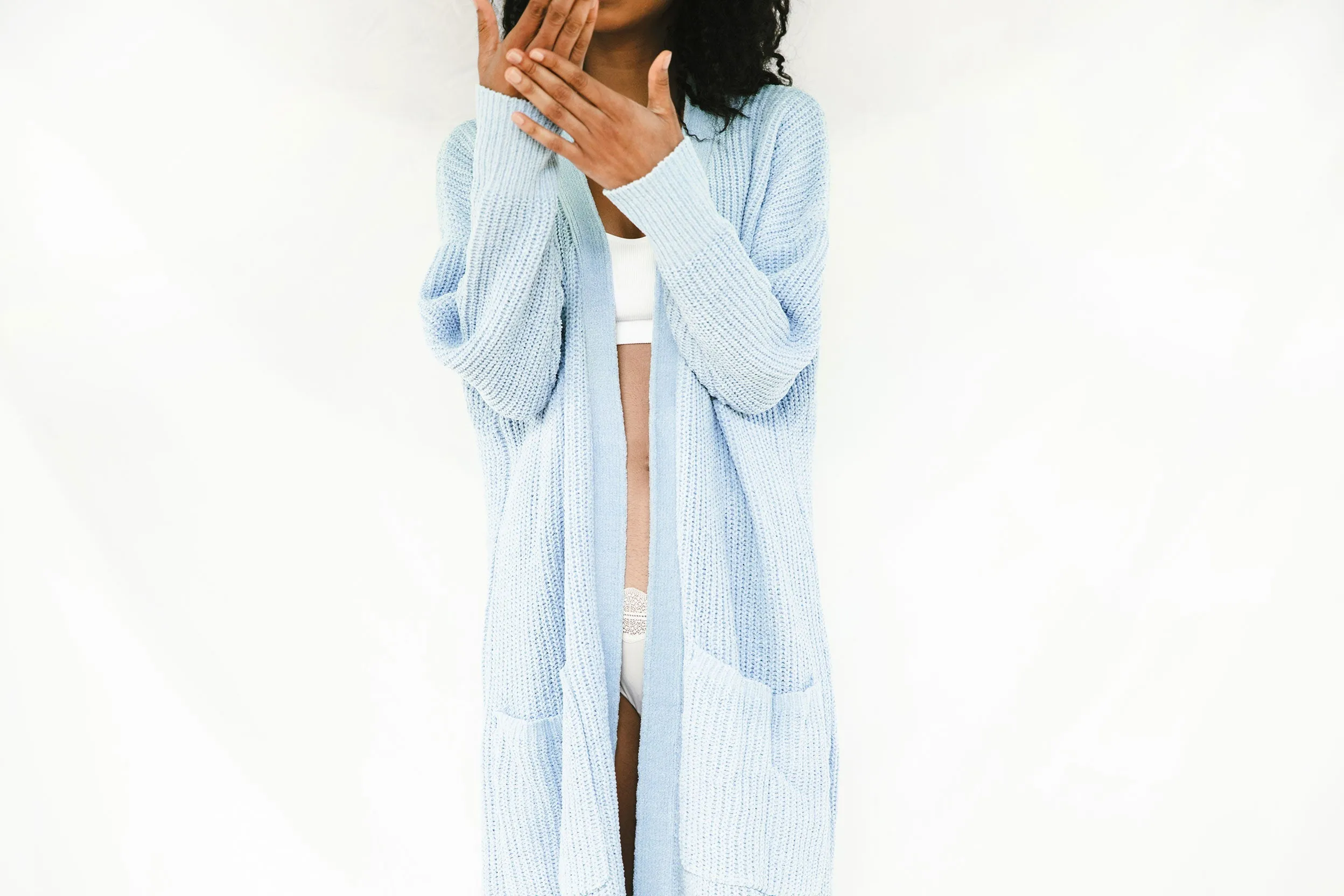 Nube Ribbed Long Cardigan