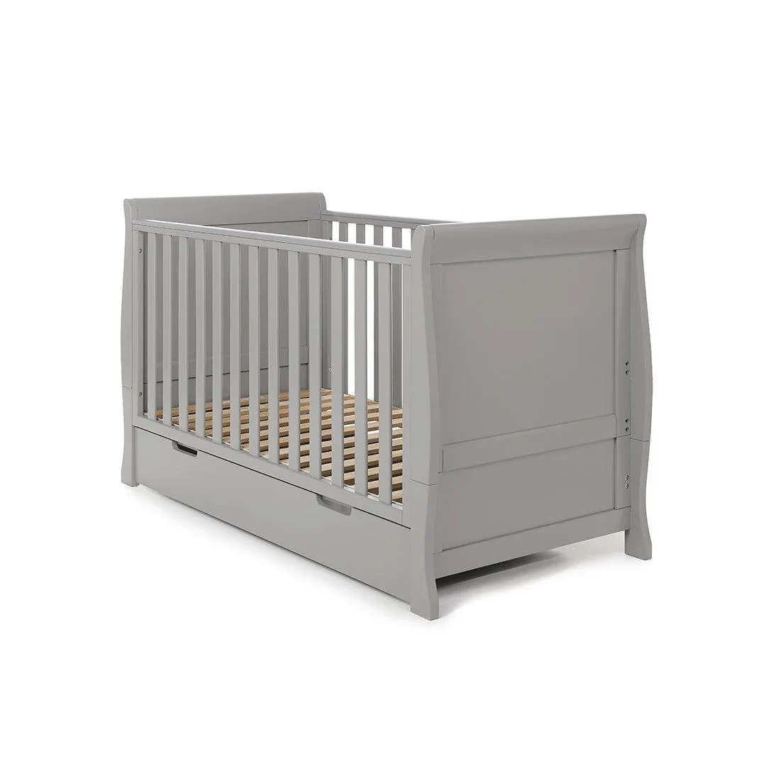 Obaby Stamford Classic Cot Bed - Warm Grey