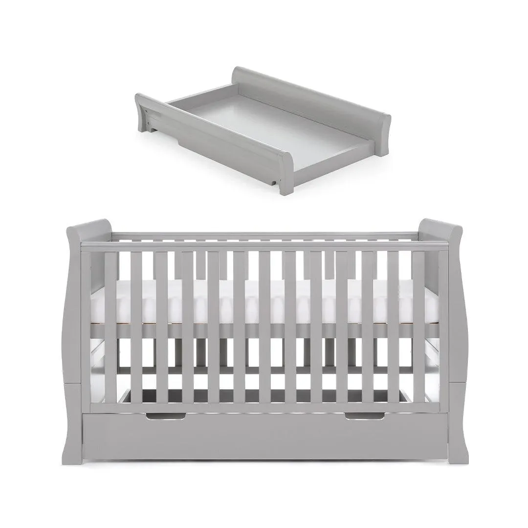 Obaby Stamford Classic Cot Bed - Warm Grey