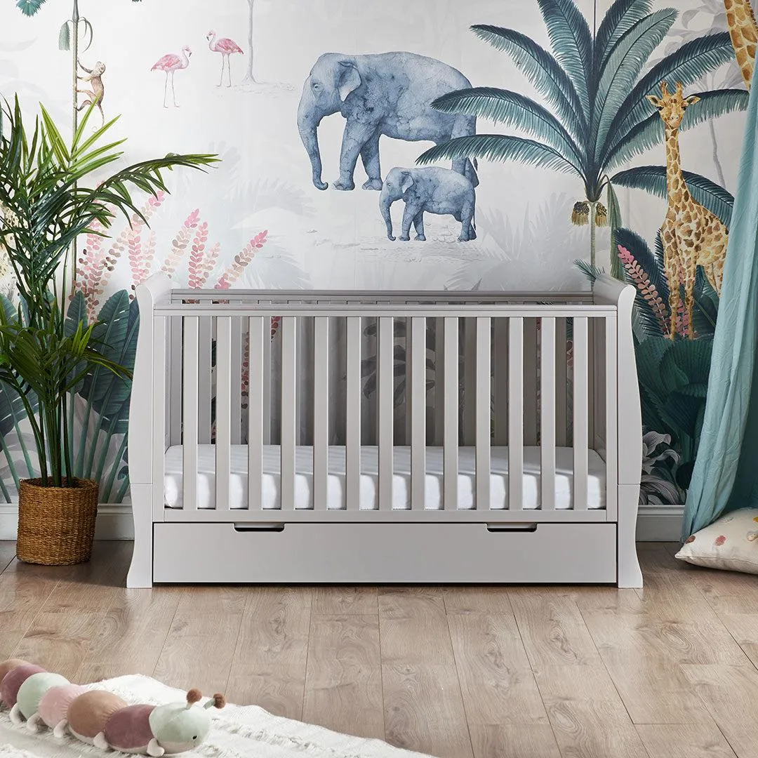 Obaby Stamford Classic Cot Bed - Warm Grey