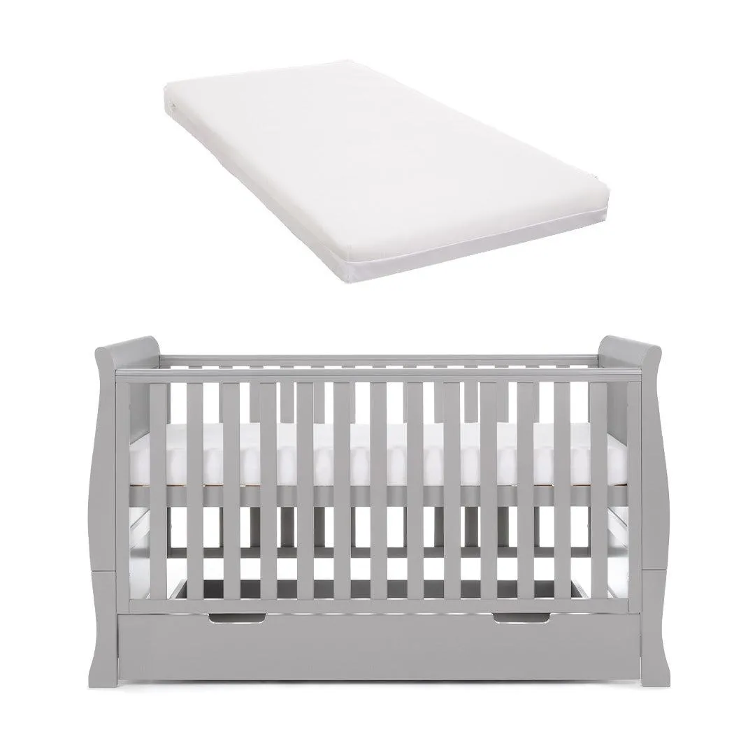 Obaby Stamford Classic Cot Bed - Warm Grey