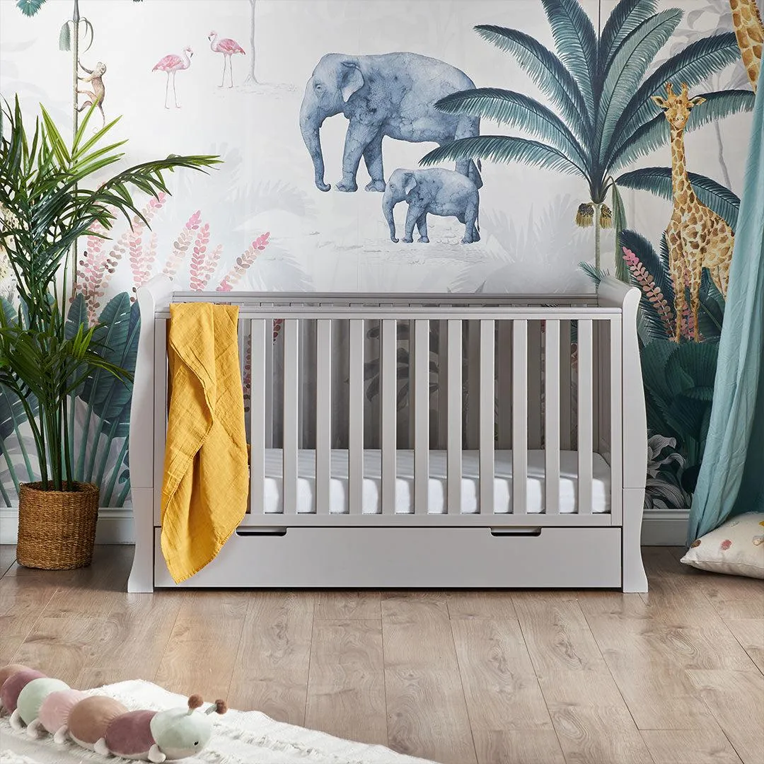 Obaby Stamford Classic Cot Bed - Warm Grey