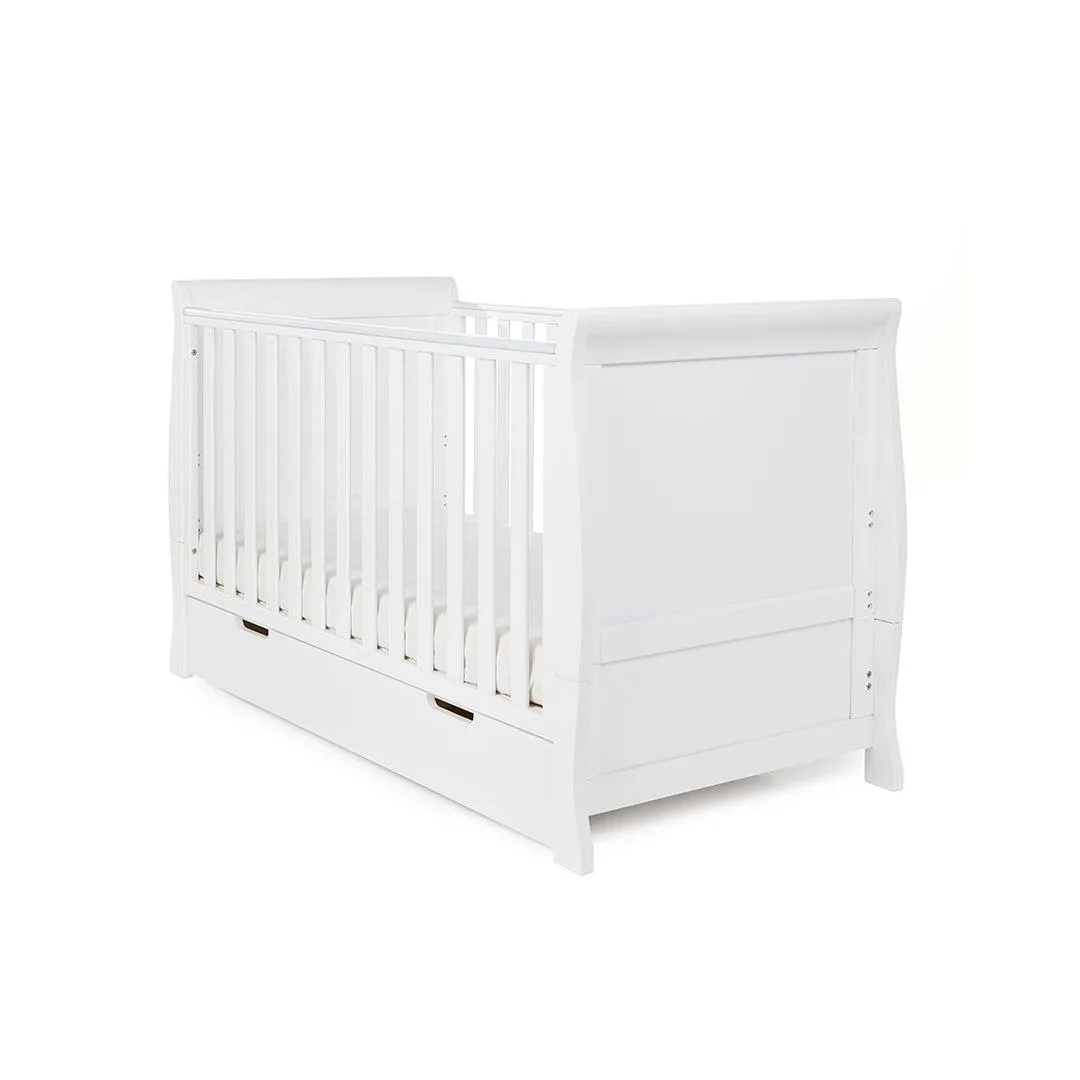 Obaby Stamford Classic Cot Bed - White