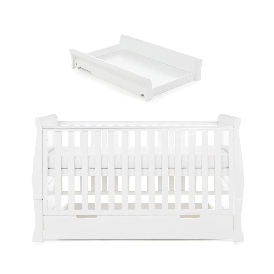 Obaby Stamford Classic Cot Bed - White