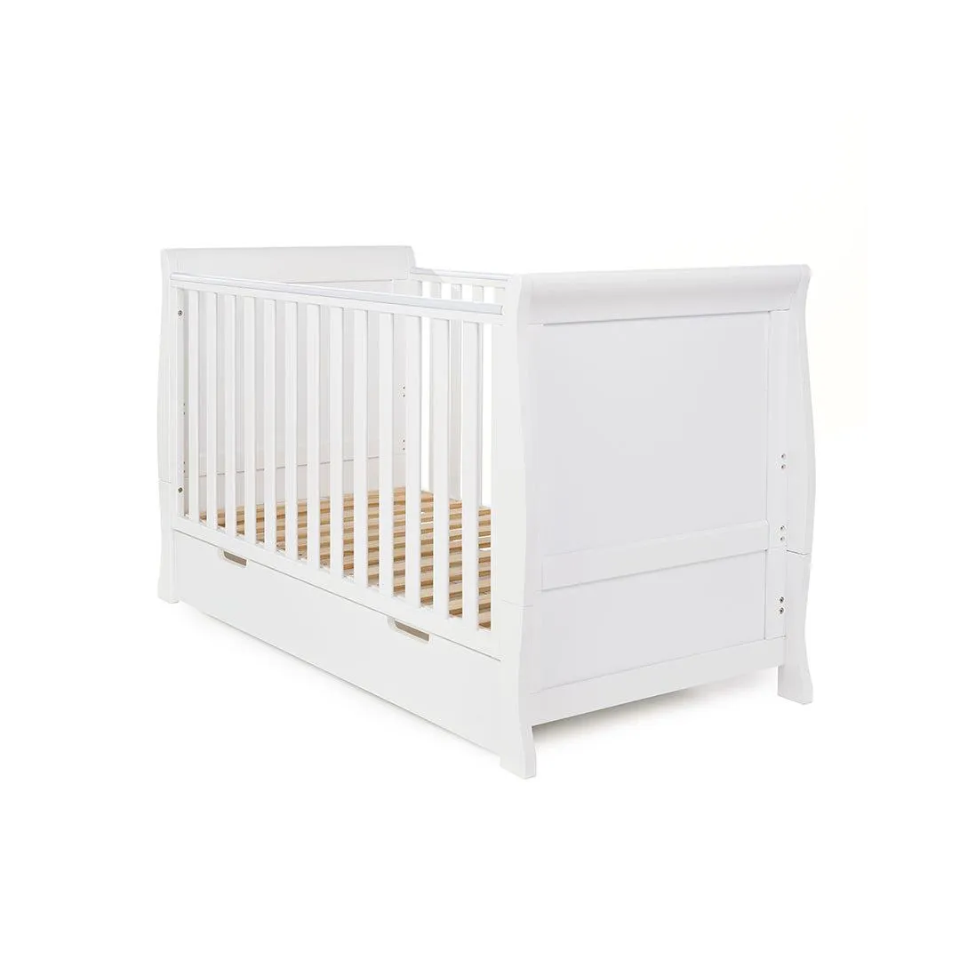 Obaby Stamford Classic Cot Bed - White