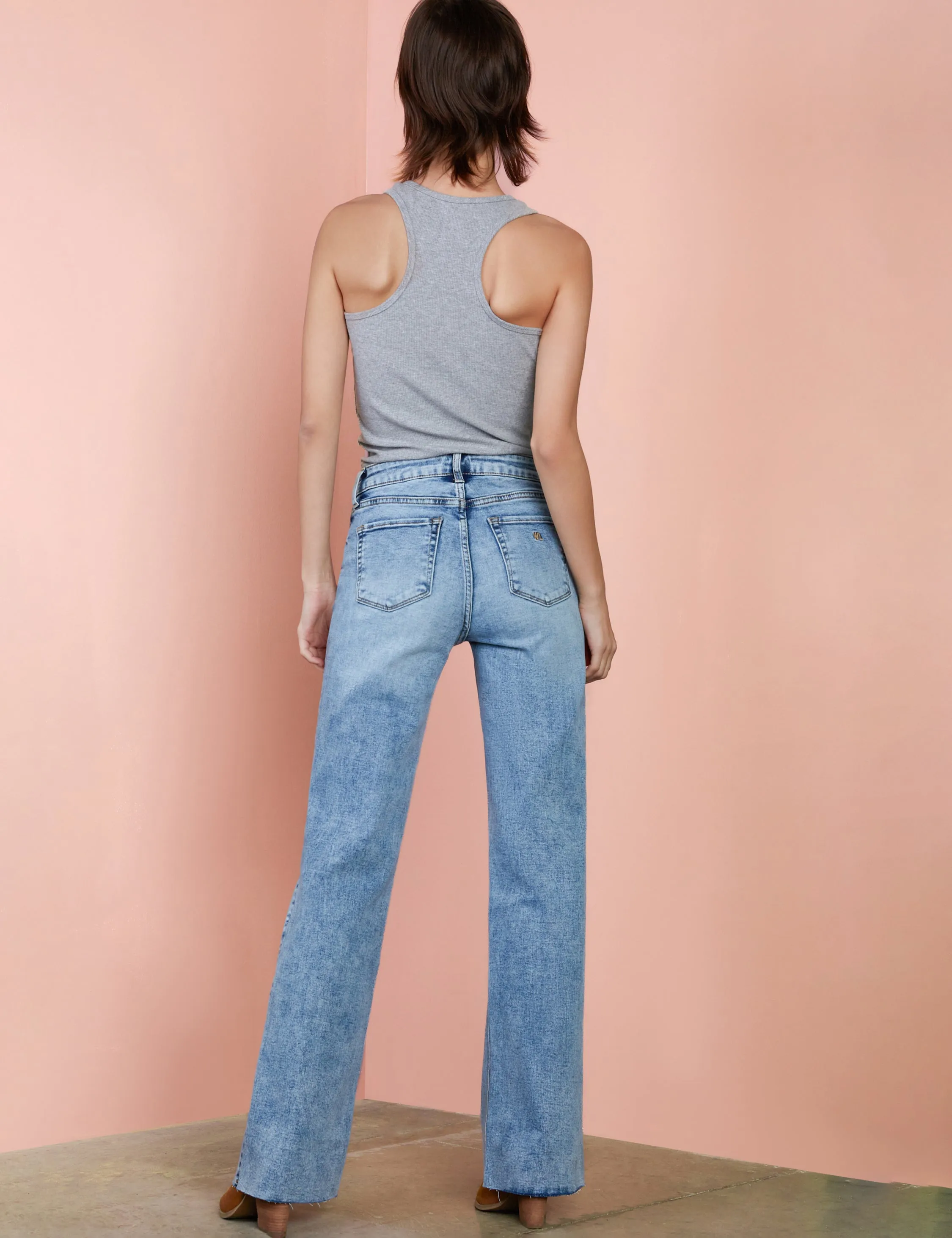 Olivia High Rise Straight Leg Jeans