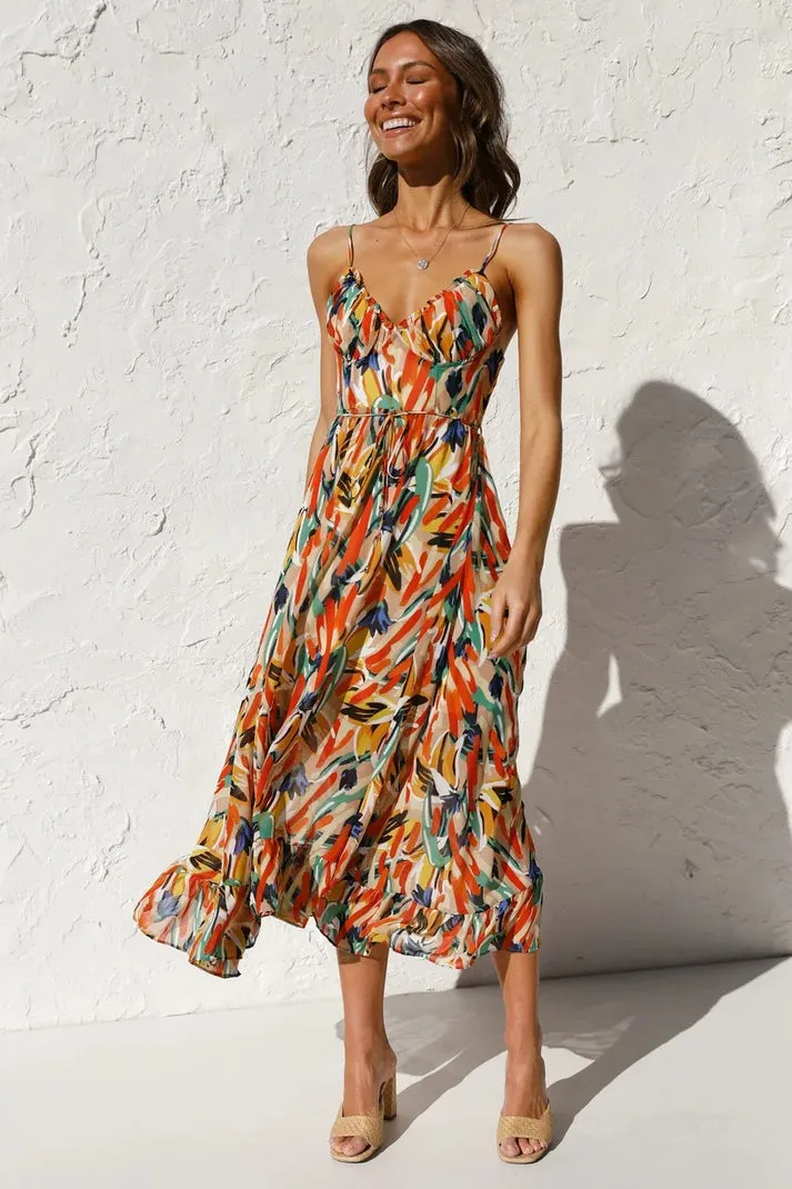 Ondina - Colorful midi dress