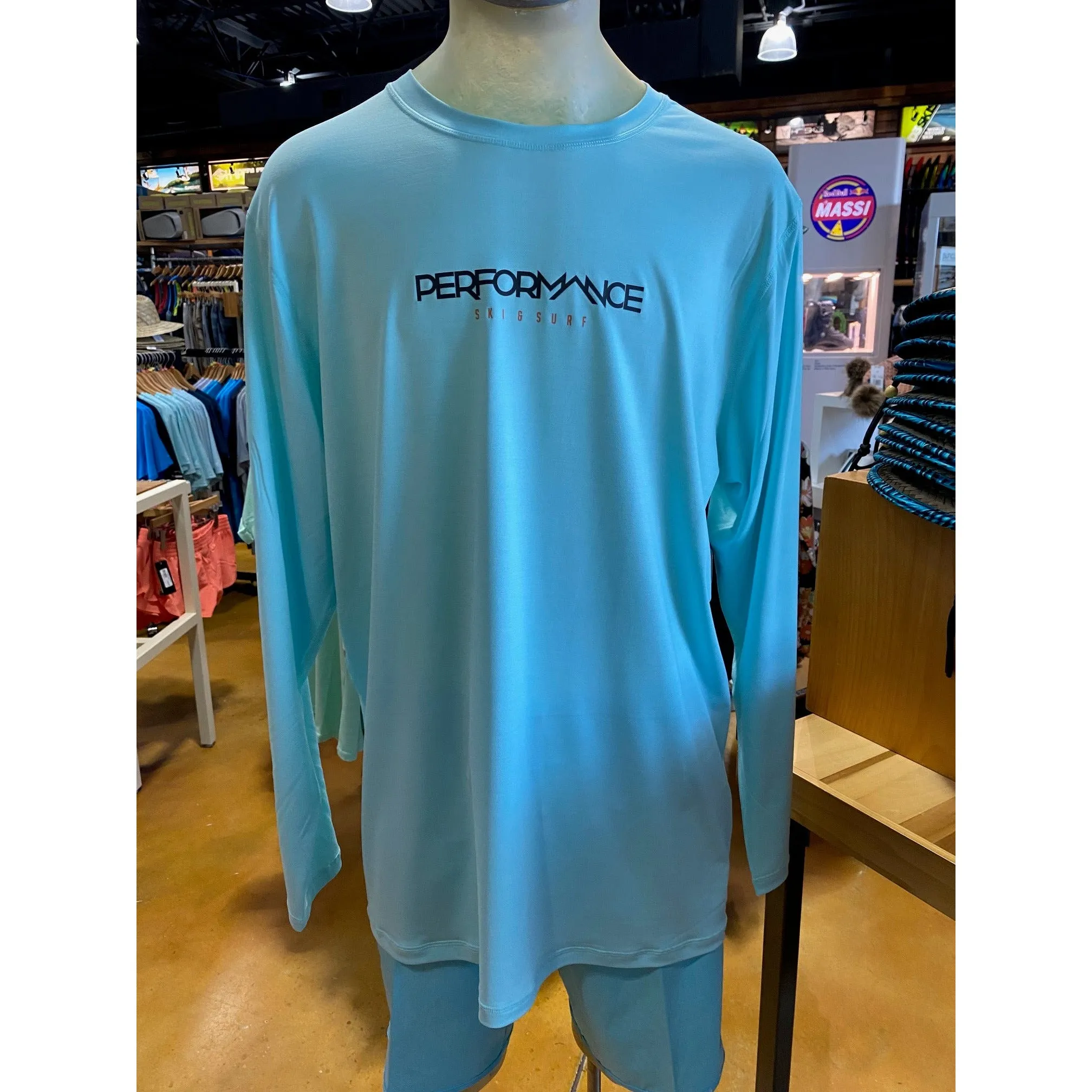 Performance Hybrid Long Sleeve Rash LBlue