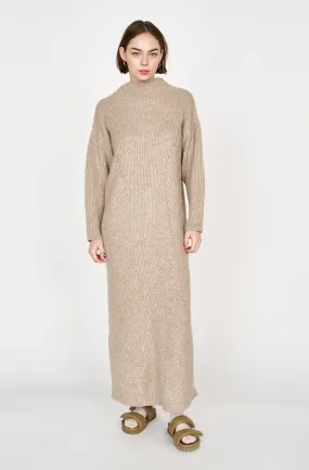 Pichu Pichu Sweater Dress in Camel