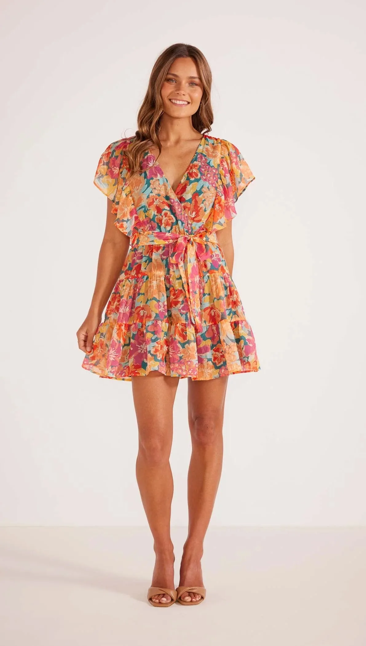 Pink Floral Valla Mini Dress