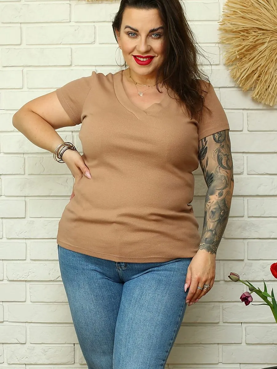 Plus size blouse model 169021 Karko