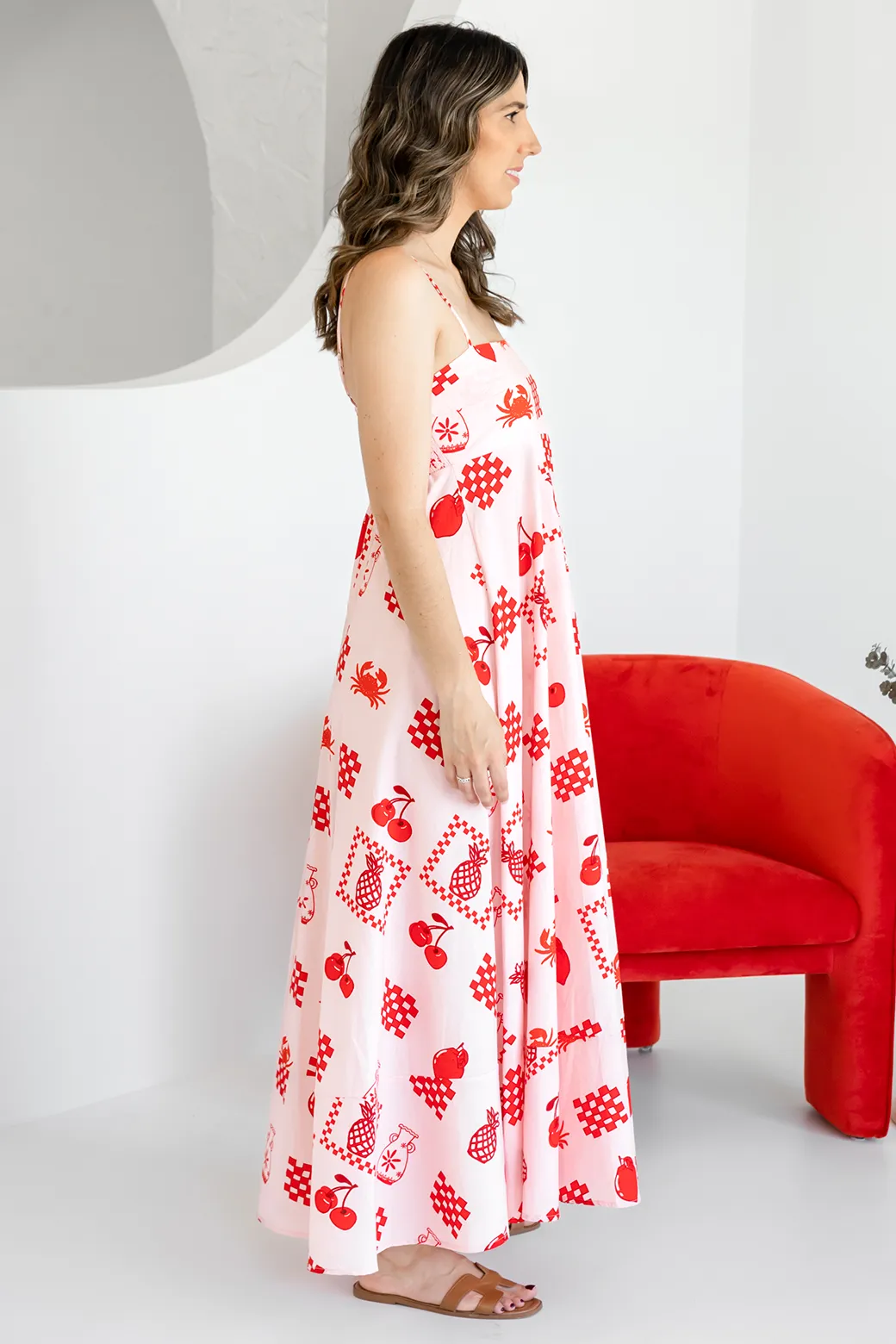 Portafino Maxi Dress Mon Cheri Print